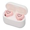 Heart Shaped Wireless Earbuds Cute Stylish HIFI Stereo Sound Built In Mic Bluetooth 5.3 Wireless
