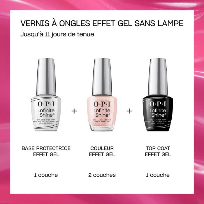 Vernis à ongles - INFINITE SHINE - Effet gel - Longue tenue - Vegan 15 ml
