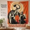 Vintage Soviet Propaganda Tapestry Flat Print Retro Ussr Wall Hanging Hammer And Sickle Art For Study Office Room Decor