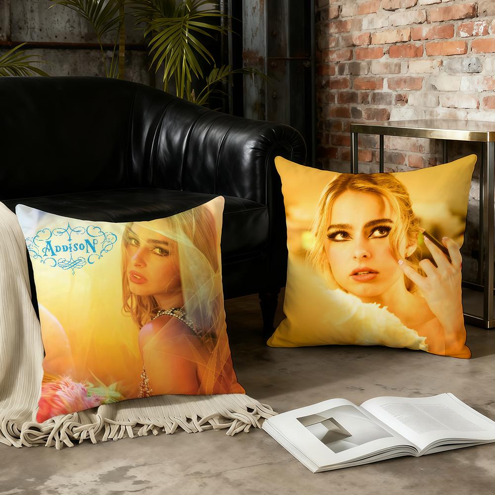 Singer A-Addison R-Rae cushion cover Birthday Anniversary Gifts Double Sided Printed Zipper Cushion Cover Soft Skin Bedding