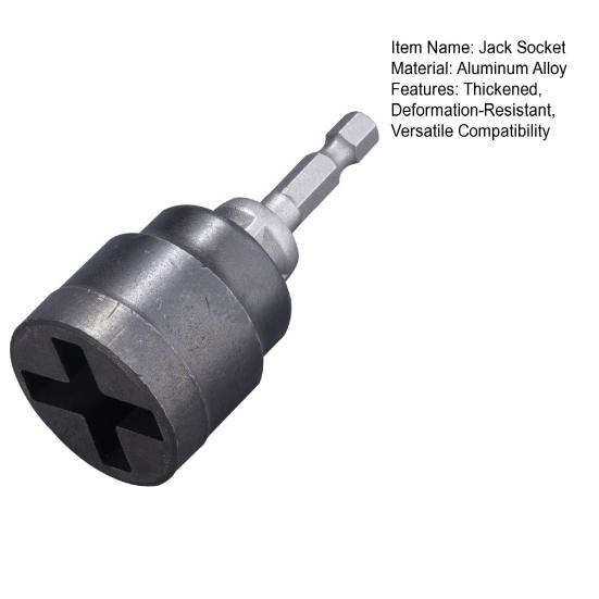 Adattatore per Cricchetto Rivestimento Antiruggine Antiscivolo Ergonomia Elettrico Manuale Bussola Forgiata Strumento di Posizionamento Rapido a Perno