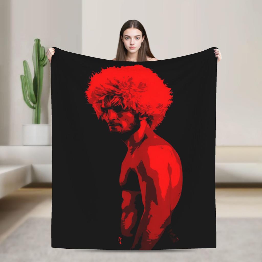 Khabib Nurmagomedov Blanket Quality Soft Throw Blanket Spring Picnic Bedroom Aesthetic Bedspread