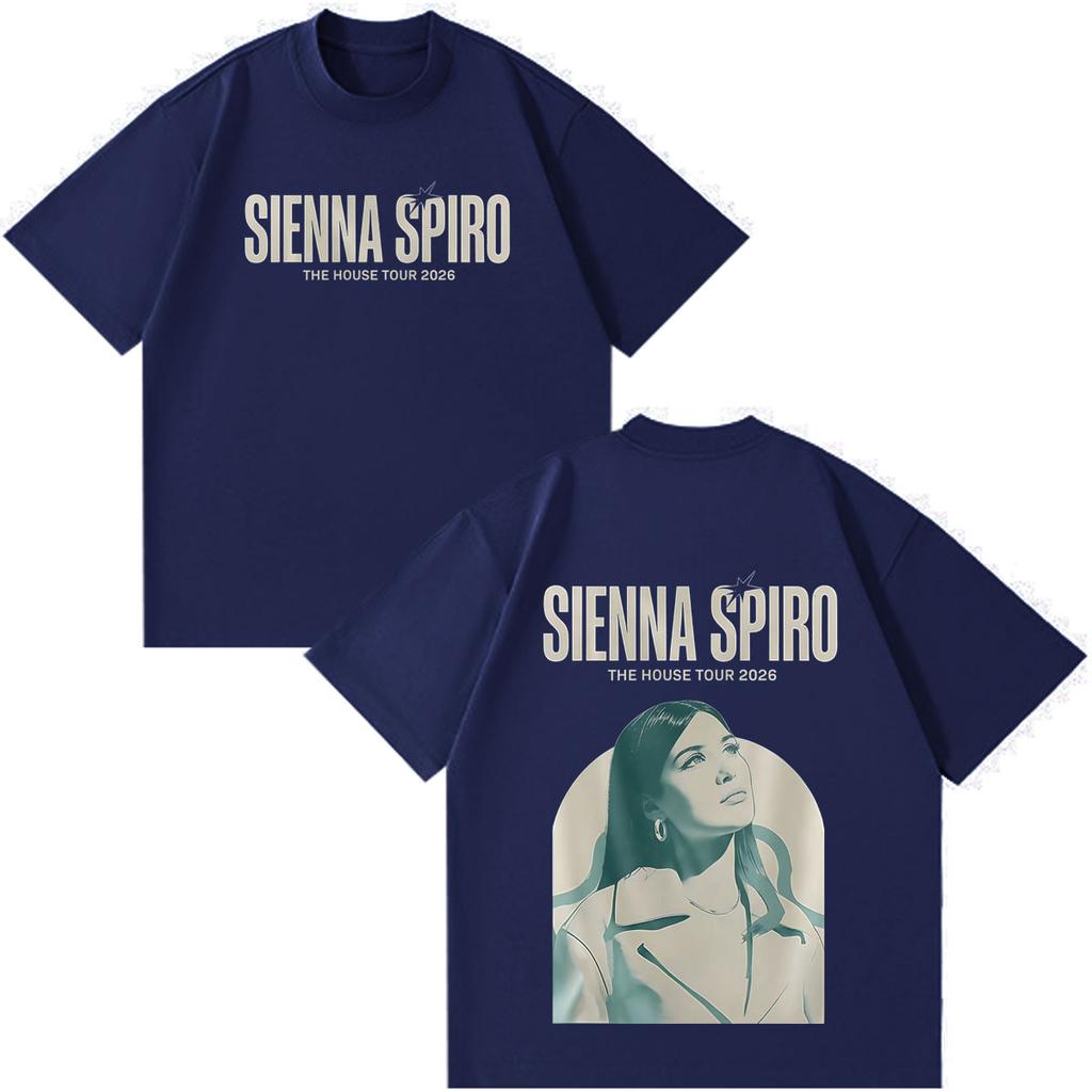 Sienna Spiro My House Tour 2026 Graphic Tshirt Unisex Unisex Vintage Fashion Tshirt Shortsleeved Casual Cotton Tshirts Fan Gifts