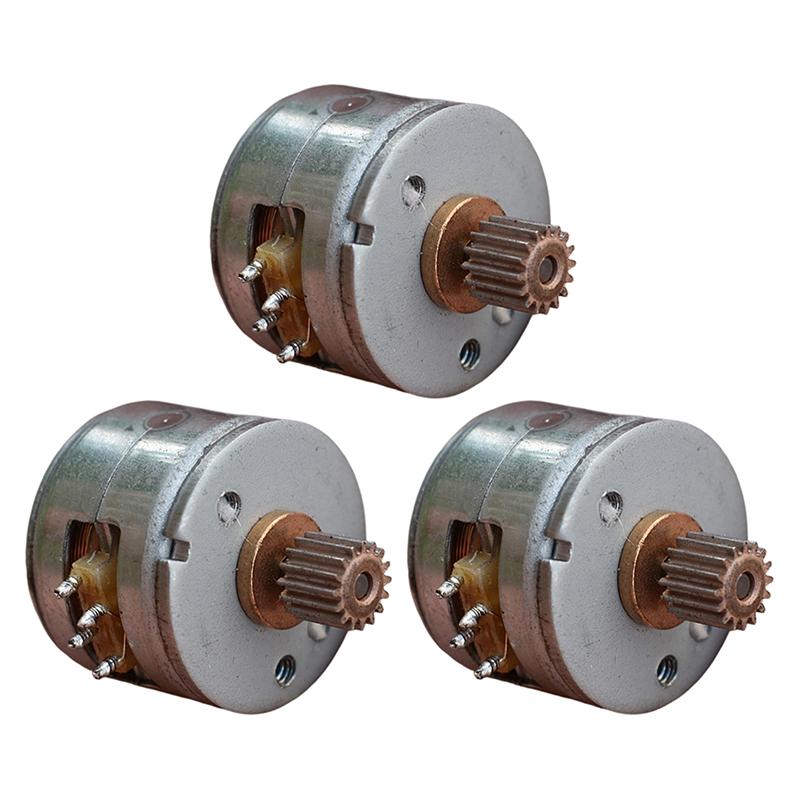 1/3Pcs Mini 2-Phase 4-Wire Stepper Motor DC 5V 15mm Diameter Metal Gear for Vending Machine Part Upgrade DIY