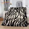 3D Colorful Zebra Pattern Soft Plush Blanket,Flannel Blanket Throw Blanket for Living Room Bedroom Bed Sofa Picnic Office Cover