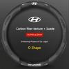Car Steering Wheel Cover Anti Slip Protection Cover Car Accessories For hyundai i10 i20 i30 i40 ix35 N line Kona Santafe Tucson R4