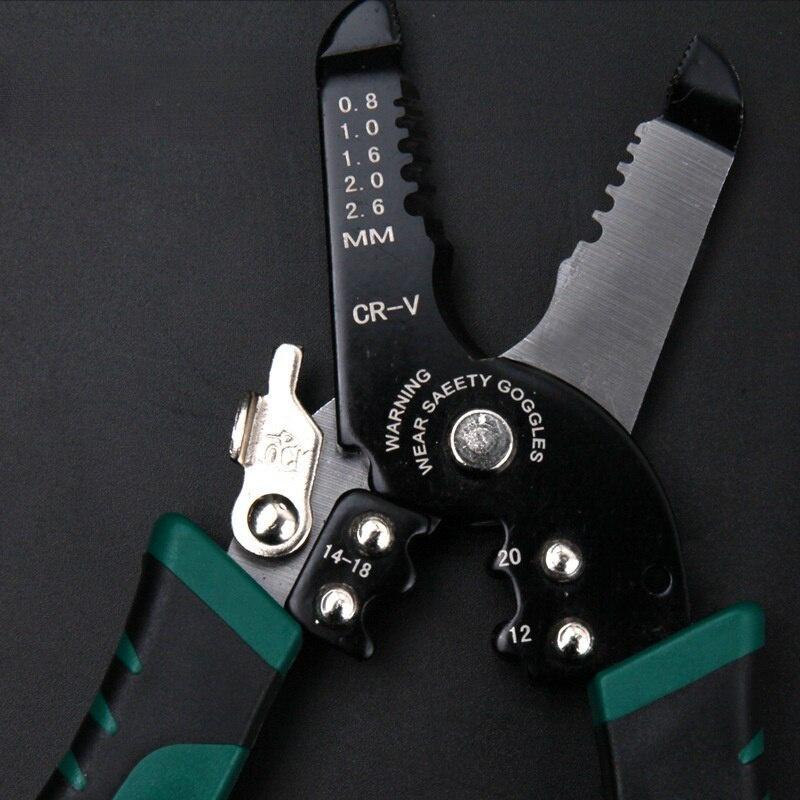 Portable Multifunctional Wire Stripper Crimping Pliers Electrician Manual Cable Stripper Cable Cutter Stripping Pliers Wire Pulling Plier LS