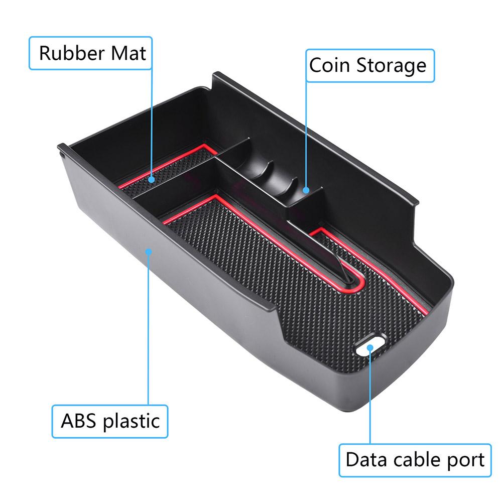 Center Console Organizer Tray for Chevy Bolt EUV Bolt EV Accessories 2025-2025 Interior Secondary Armrest Storage Glove Box