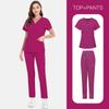 Beauty Salon Overalls, Operating Room Hand Washing Clothes, Hand Washing Clothes, Short-Sleeved Doctor Elastic Nurse Clothes Set