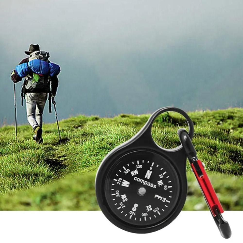Lightweight Quick Hanging Compass Clip-on Design Portable Keychain Compass  Driving