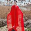 Extra Large Size Shawl Solid Color Scarf Women's Fashion Scarf Chiffon Dance Scarf Sunscreen Beach Towel, Max. Size Is 3*1.5m (±5-10cm Errors)
