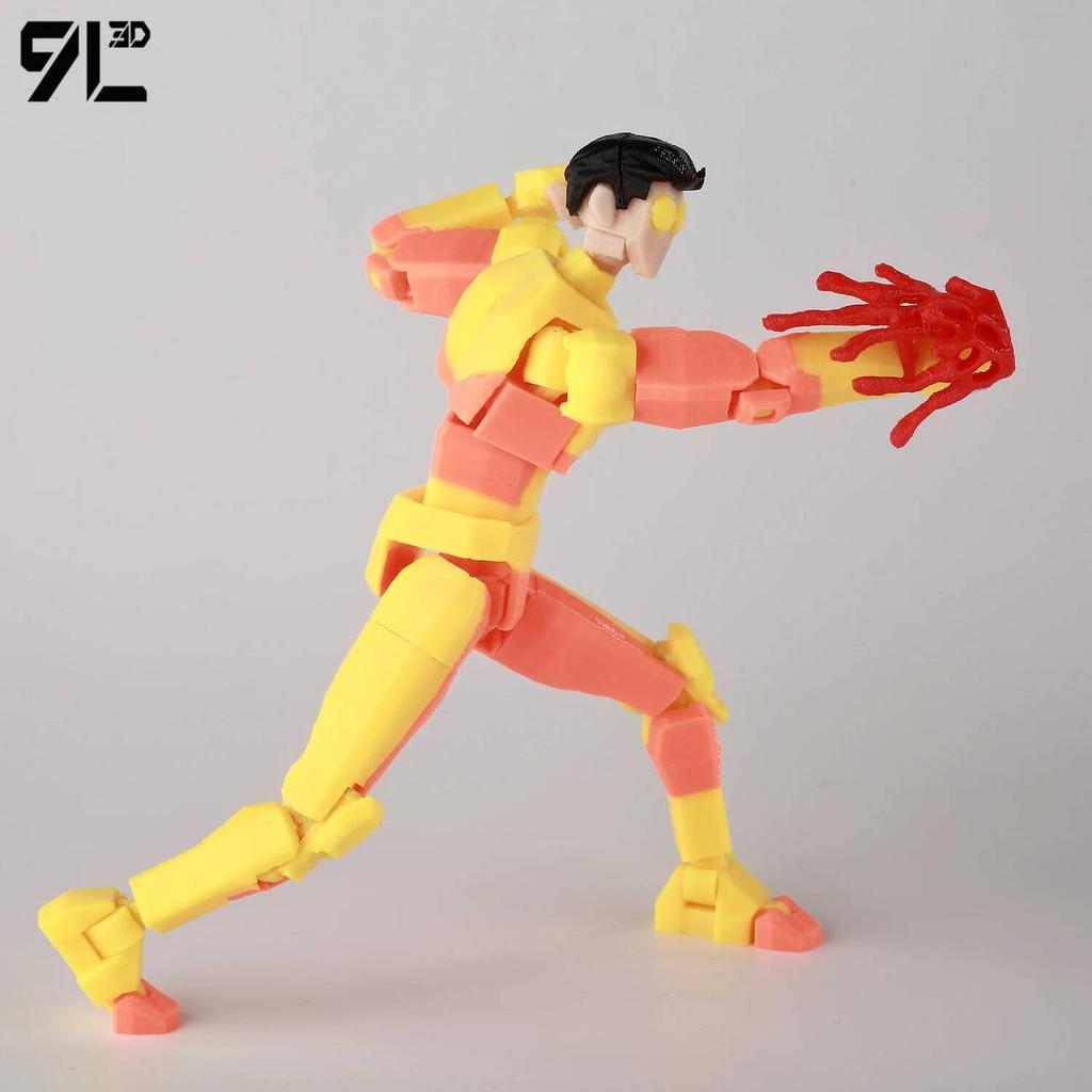 9L3D Printed Invincible Dummy13 Titan Lucky13 Invulnerable Mark Toy Collectible Figures As Gift For Kids Birthday Children's Day