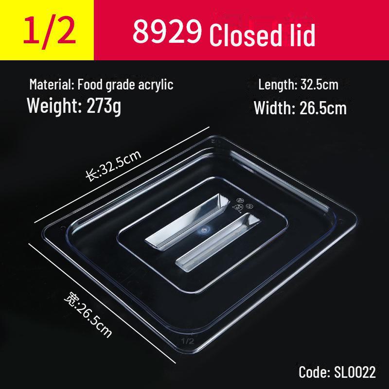 Transparente rechteckige Acryl-Heißtopfschale und Frischhalte-Obst-Auslagebox
