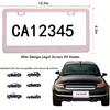 Fashion 2 Pack Matte Cherry Baby Pink License Plate Frames, Stainless Steel Car License Plate Cover Car Accessories With Screw Caps (Pink)