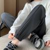 Fleece sweatpants women's new thickened thermal cotton pants in autumn and winter wear casual small footwear sweatpants