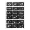 Semi Permanent Small Tattoo Stencil Airbrush Temporary Templates