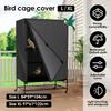 Bird Cage Cover Waterproof Dustproof Oxford Cloth Black Shading Breathable Square Large Cage Cover Protective Accessories