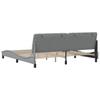 Bed Frame without Mattress Light Grey 200x200 cm Fabric