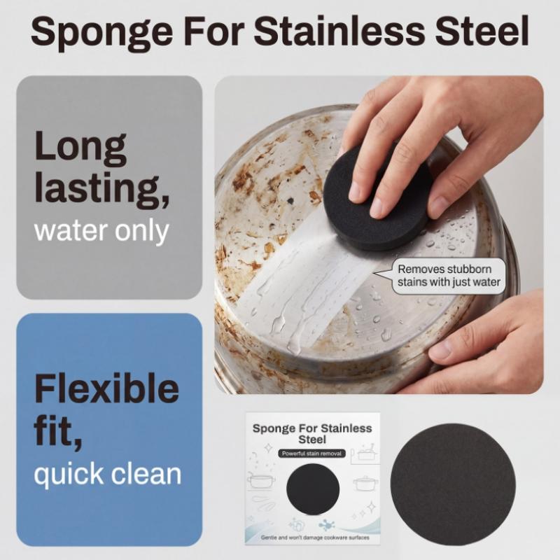 Stainless Steel Sponge for Kitchen Cookware Non-Scratch and Long-Lasting Cleaning Solution
