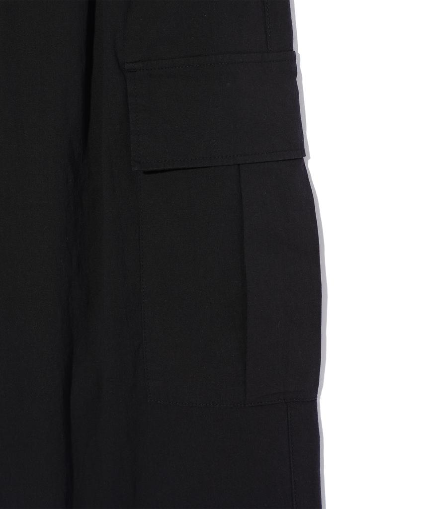 Eonoideu Double-Pleated Wide Cargo Pants Black (Lo3Pu726-076)