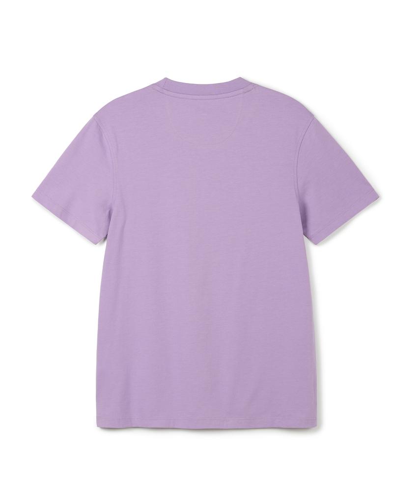 USPOLOASSN Cotton Short Sleeve Round Neck T-Shirt_Lavender
