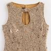 2025 Autumn Women's French Chic Sequin Sleeveless Dress - European & American Style