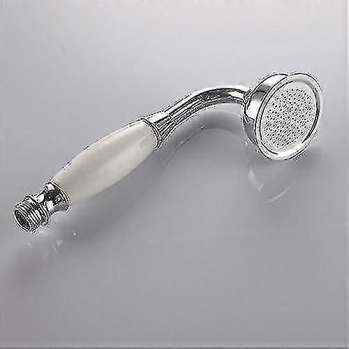 Brass Shower Head Traditional Victorian Style Handheld Shower Sprayer Chrome Polished - Q36