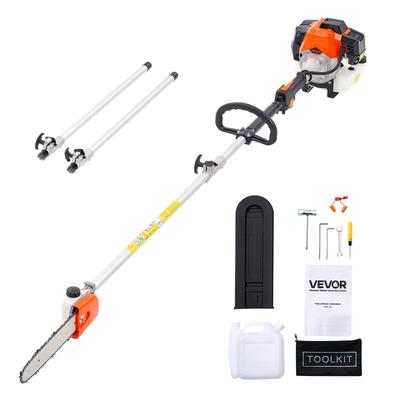 Gas Pole Saw, 33CC 2 Stroke Gas Powered Pole Saws with 20.3 Cm Cutting Bar, Cordless Tree Trimmer with 850ml Fuel Tank