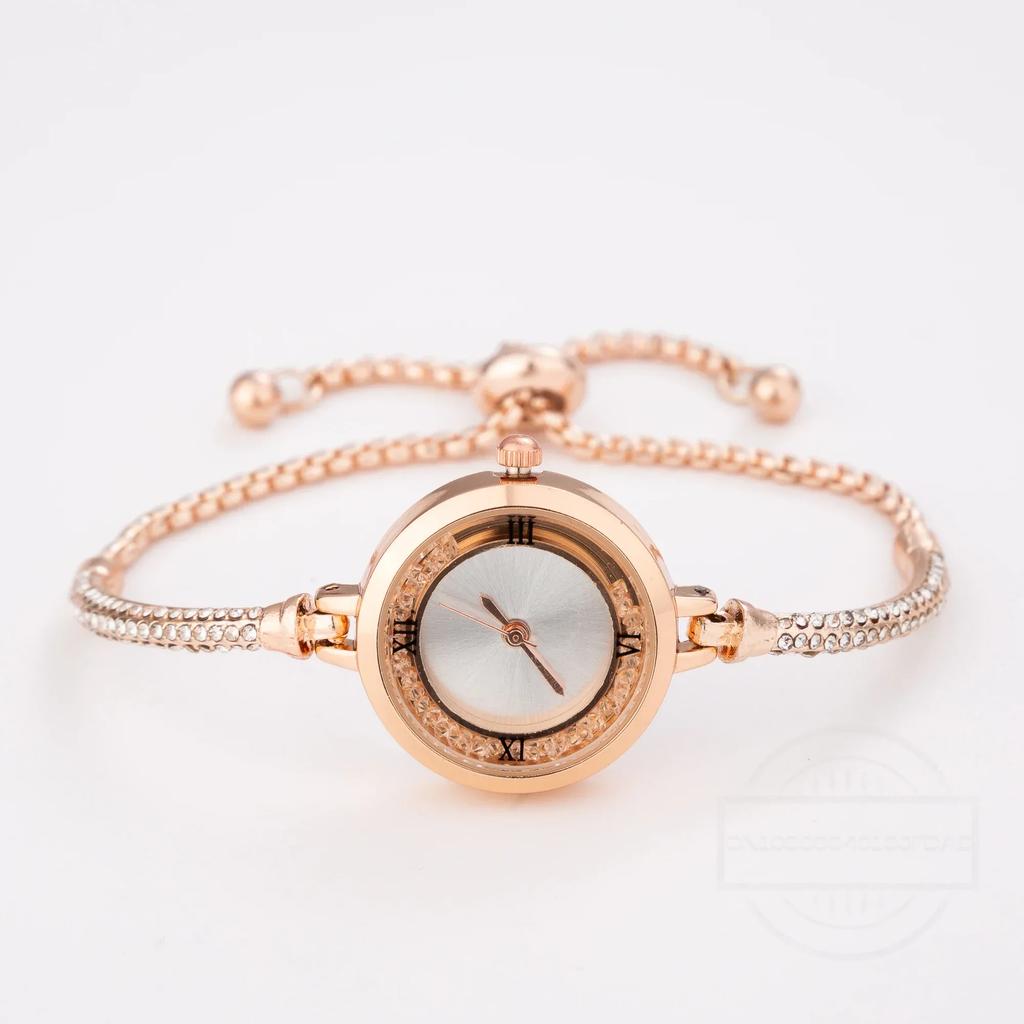 Fashion Women's Wristwatch Gold Bracelet Small Dial Elegant Watch New Cute Women Steel Bracelet Watch Quartz Wristwatch