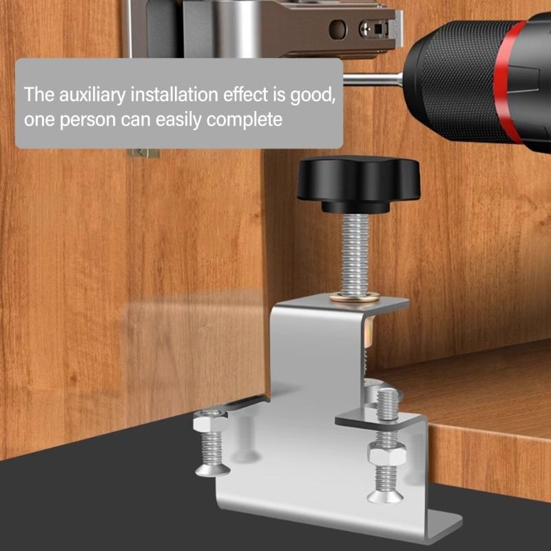 Adjustable Cabinet Door Positioning Tool Installation Assistant Suitable for DIYer Enthusiasts Professional Woodworkers