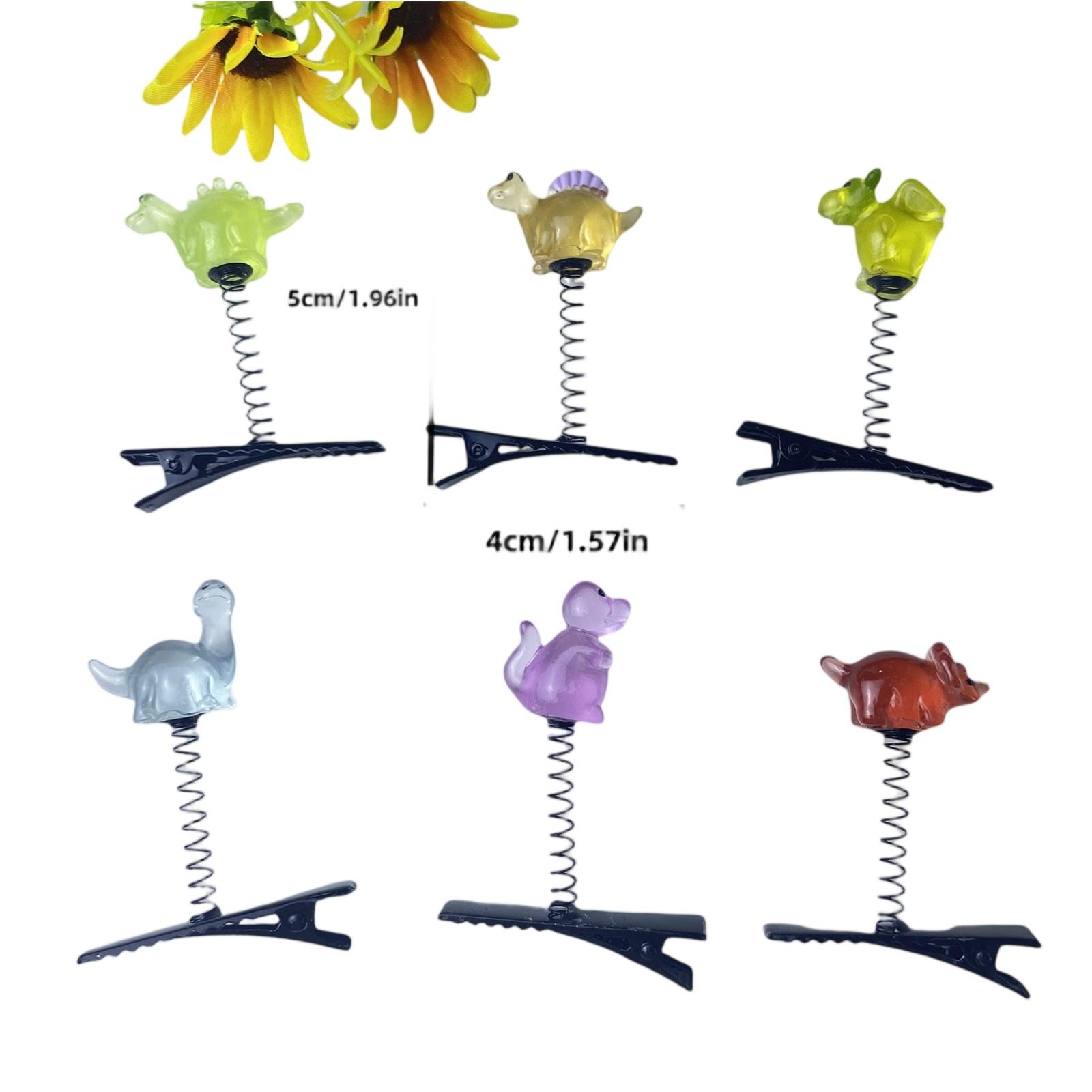 

Светящиеся украшения в виде динозавров-шпилек, 6 шт. Забавные аксессуары для волос, украшение для дома One Size