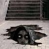 3D Floor Wall Stickers Scary Ghost Halloween Removable Interior Decoration Scary Atmosphere Bar Party Spooky Decoration Props