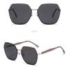 Fashion Frameless Trimmed Women's Temperament Square Frame Sunglasses Travel Sunglasses