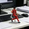 Articulated Poseable Male Figure Model with Adjustable Joints Standing On Display Base for Collectors and Enthusiasts