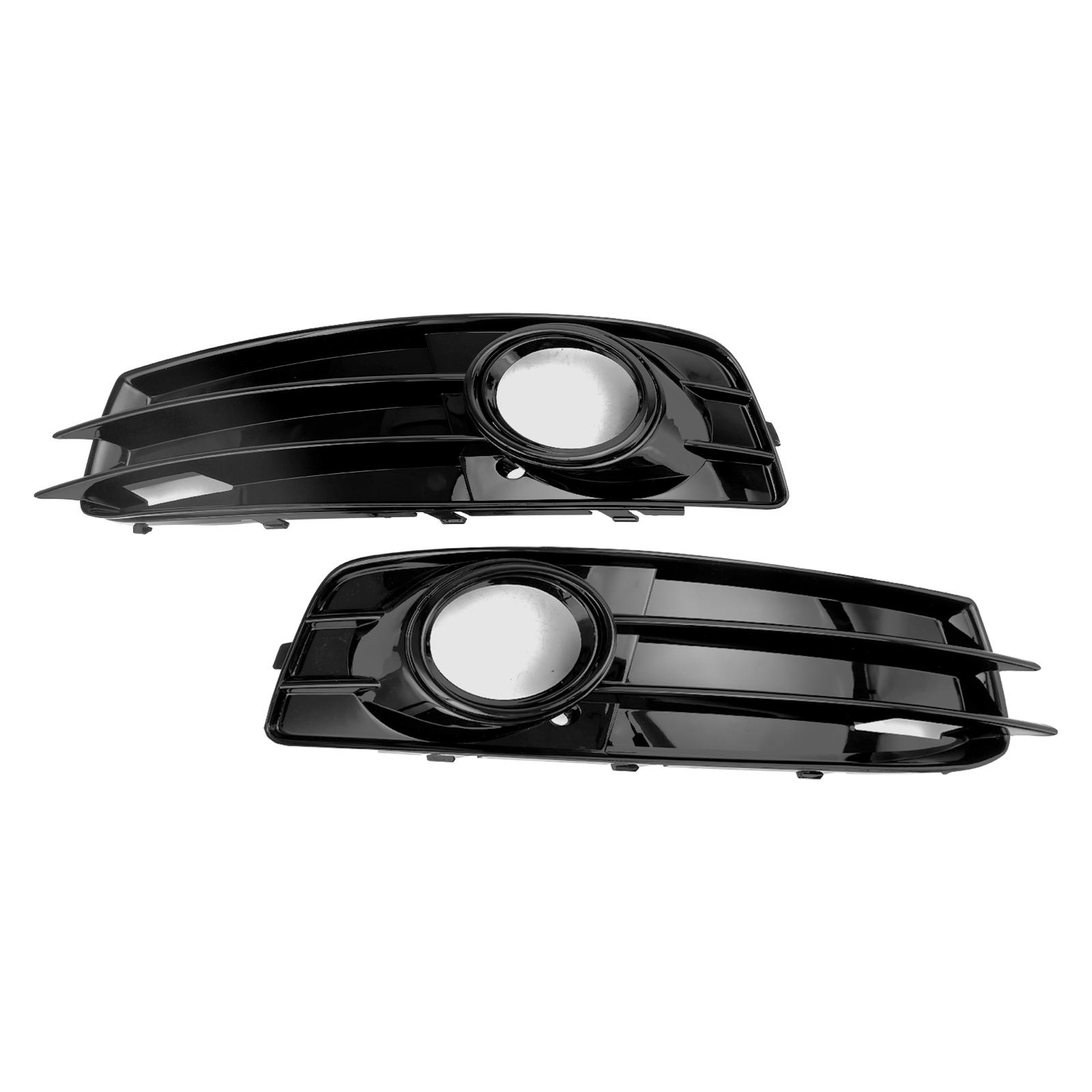 

8P0807682 8P0807681 8P0-807-682-K-T94 8P0-807-681-AF-T94 Front Lower Bumper Grille Fog Light Cover for A3 S-Line S3 2009 2010 2011 2012 Black