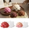 3D Lotus Flower Shape Candle Silicone Mould DIY Day of Dead Decoration Handmade Soap Model Plaster Aromatherapy Mold Wholesale