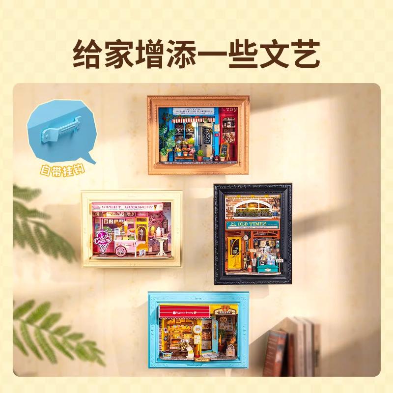 New Original Rolife Photo Frame DIY House Frame Story Miniature Scene Handmade Assembly Model Building Blocks Birthday Gift