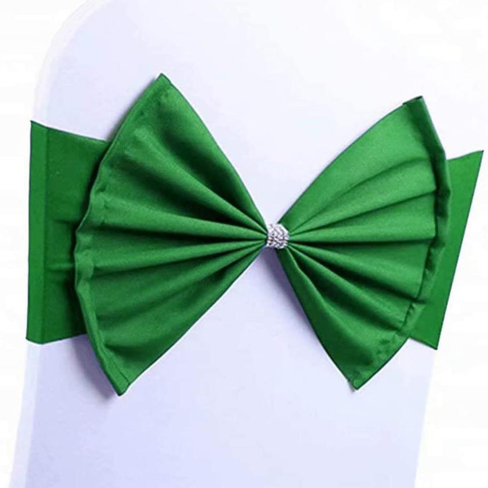 Premium Chair Sashes High Elastic Chair Back Bow Tie For Wedding Party Anniversaries Xmas Birthday Shower Decoration