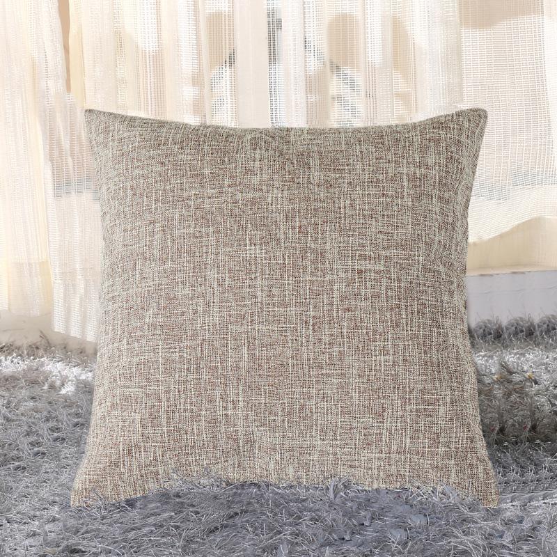Ins Style Thick Linen Pillow Case Sofa Cushion Bedside Soft Bag Cushion Pillow