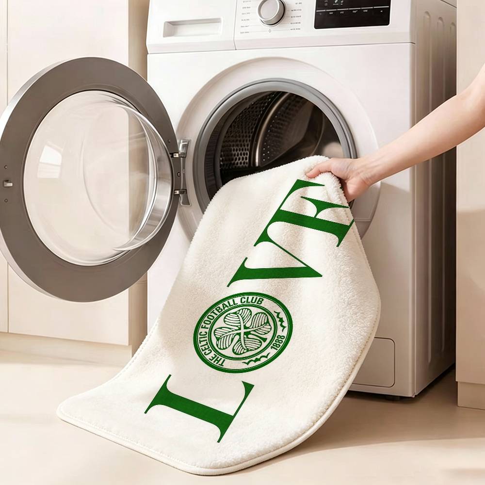 C-Celtic FC Anti‑Slip Floor Mat Short Plush Rug mat Soft Comfortable Machine Washable Home Decor