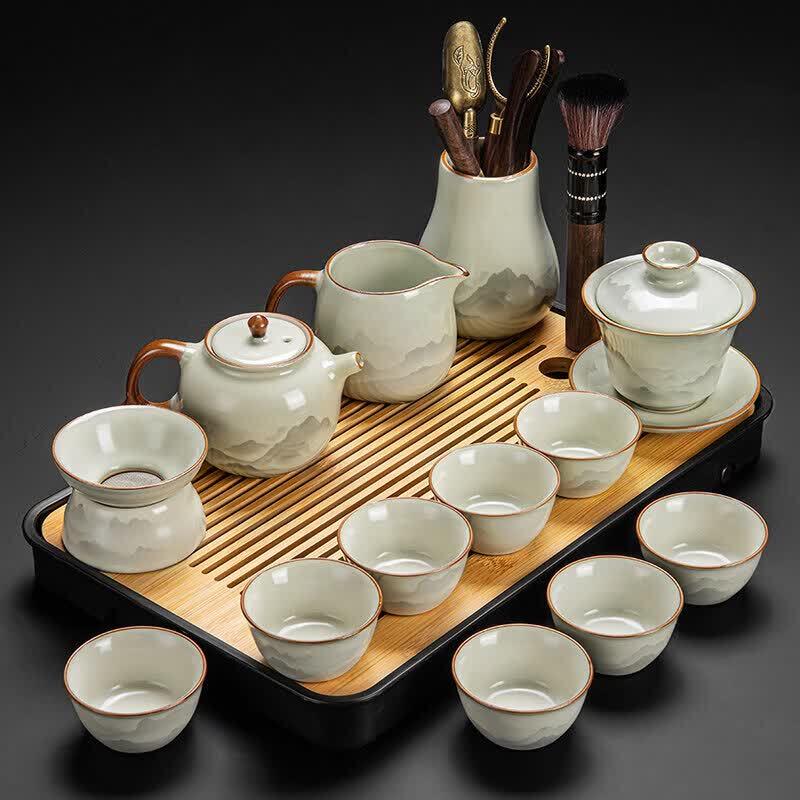 Qiwei Ru Kiln Automatic Kung Fu Tea Set