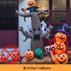 Large Halloween Pumpkin Lantern with Ghost and Spider Décor