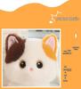 Cute Cat Plush Toy Trio: Siamese, Black, and Calico Soothing Dolls for Kids
