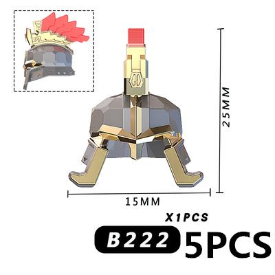 Medieval Military Soldier Weapon MOC Building Blocks Accessories Anime Figures Battle Axes Swords Gun Helmets Vest Toy Gift K018