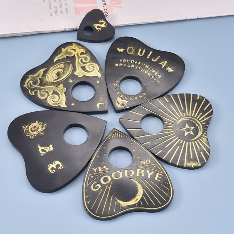 Crystal Epoxy Resin Mold Divination Tray Psychic Board Silicone Mould Multifunctional Silicone Mold for Divination Tray
