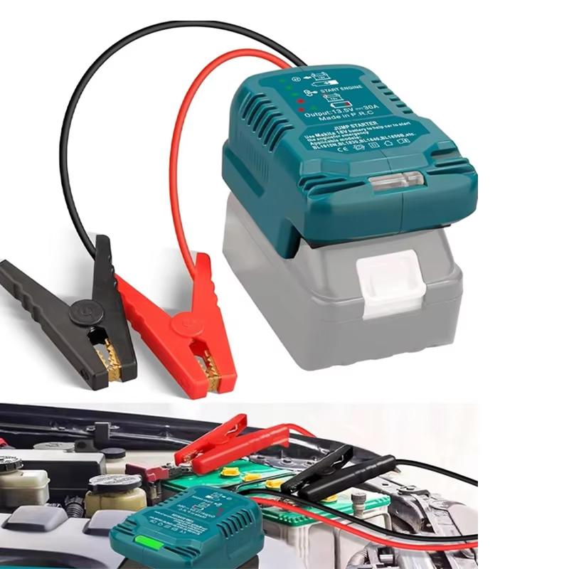 Jumper Cables Car Using Tool For Makita 18V Li-ion Battery BL1830 BL1840 BL1850 Jump Starting Adapter Auto Booster Cable