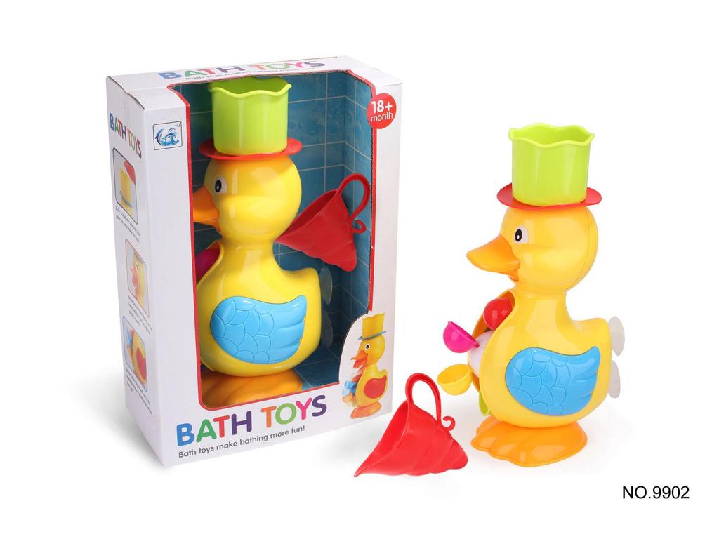 New Summer Sunflower Electric Baby Bath Toy Shower Head