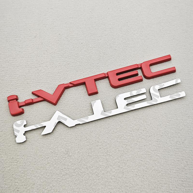 3D Metal i-IVTEC Logo Emblem Badge Decals Car Sticker For Honda City cb400 i-VTEC vfr800 Civic Accord Odyssey Spirior CRV SUV