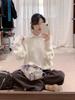 Women's 100% Pure Wool Age-Defying Pullover Sweater - Loose, Slimming, Knit Base Layer for Winter
