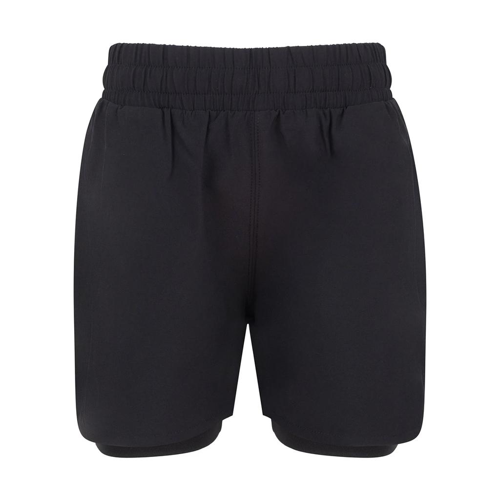 Tombo Childrens/Kids Double Layer Sports Shorts